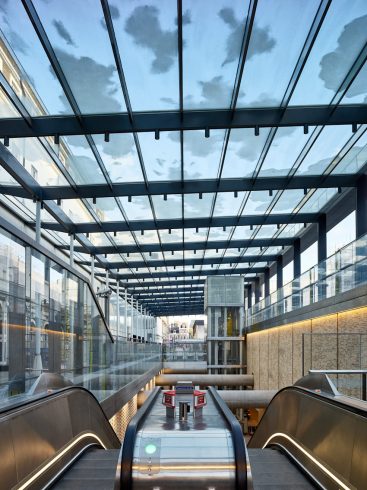 Spencer Finch, 'A Cloud Index', 2016. Paddington station (Elizabeth line).  Commissioned as part of The Crossrail Art Programme. Courtesy of the artist and Lisson Gallery. Photo: GG Archard, 2022